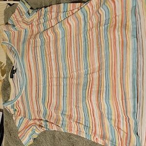 Ralph Lauren jeans multi colored striped shirt size large